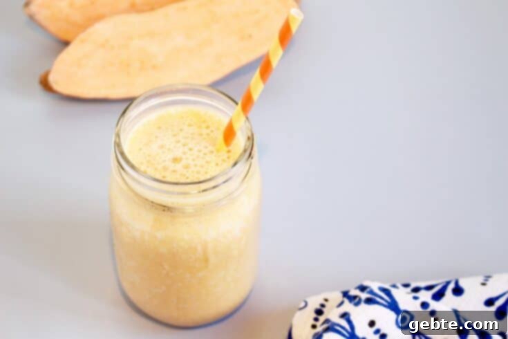 Smoothie με Γλυκοπατάτα και Γεύση Πίτας