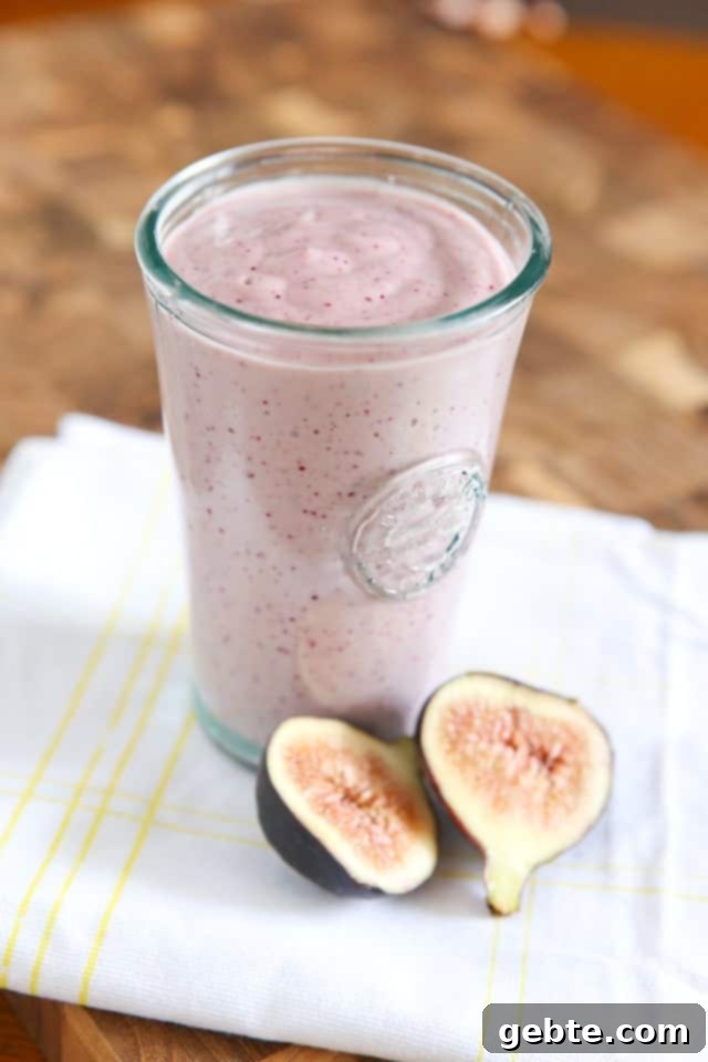 Smoothie με Φρέσκα Σύκα, Ελληνικό Γιαούρτι και Μέλι