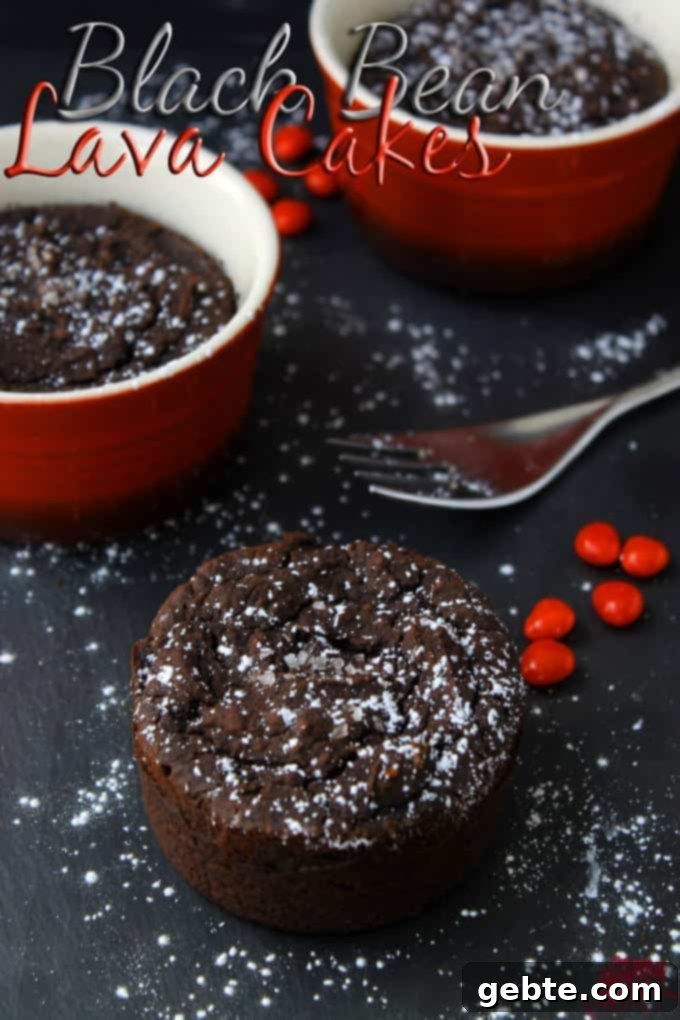 Black Bean Lava Cakes