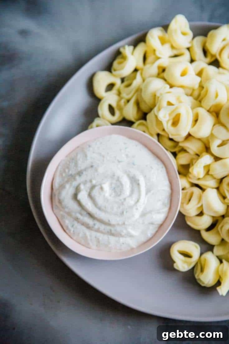Ντιπ Ranch Παρμεζάνας με Τορτελίνια