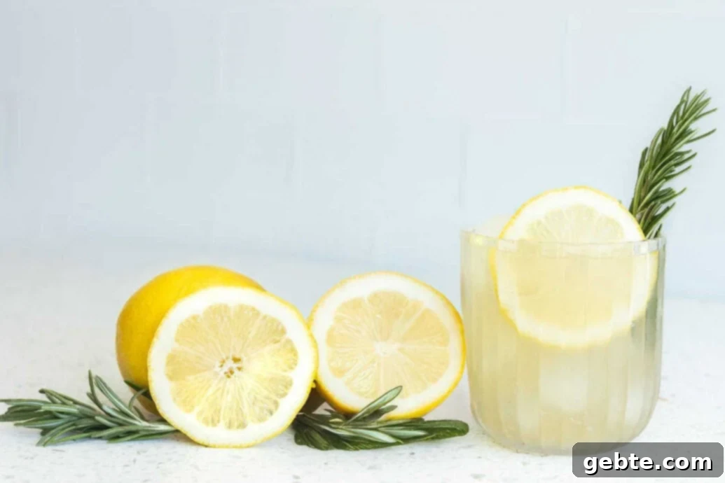 Ελαφρύ και δροσιστικό mocktail τζίντζερ-λεμόνι με κομπούχα.