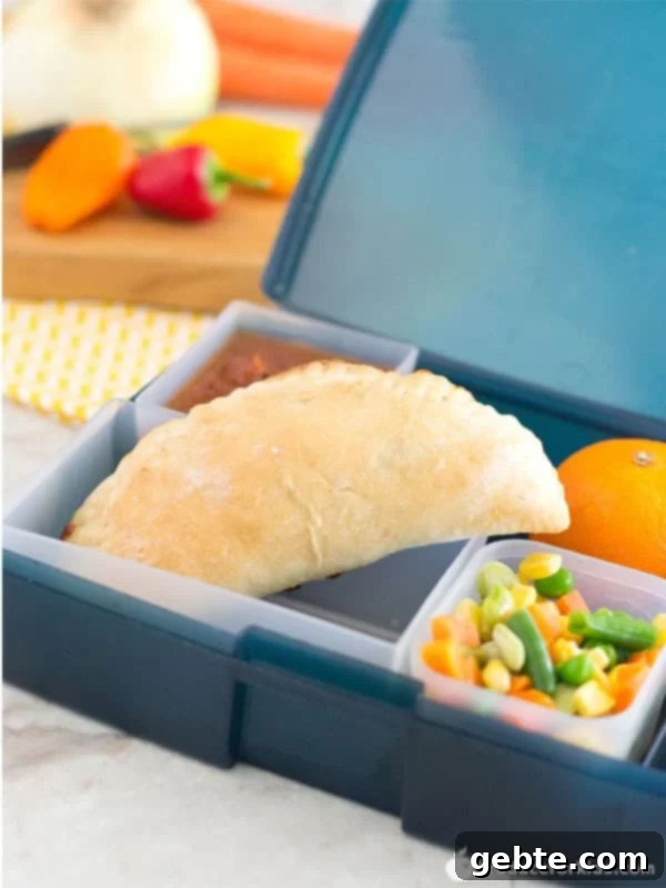 Empanadas για Σχολική Τσάντα Φιλικές προς τα Παιδιά με κιμά.