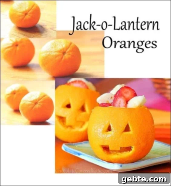 Πορτοκάλια Jack-o-Lantern για Halloween
