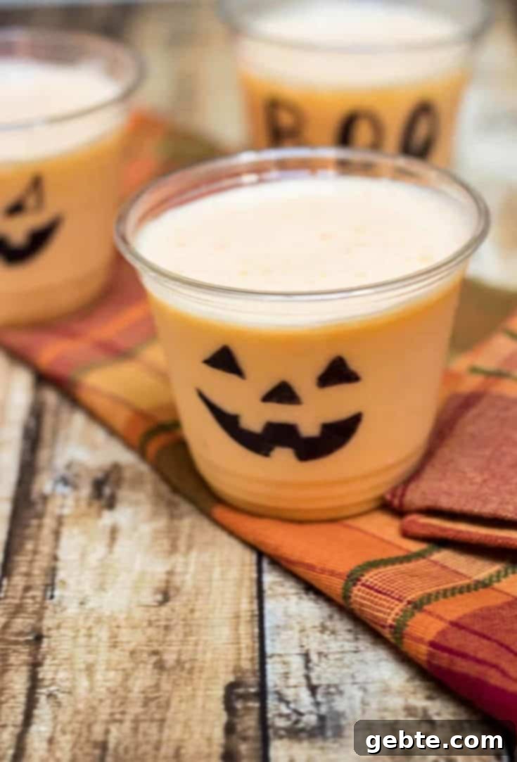 Smoothie Πορτοκάλι-Ροδάκινο για Halloween