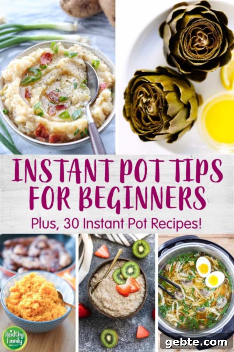 Οδηγός Instant Pot για Αρχάριους και 30 Πεντανόστιμες Συνταγές 2 Το Instant Pot υπόσχεται να κάνει τα πάντα, αλλά από πού να ξεκινήσετε; Δείτε αυτές τις συμβουλές Instant Pot για αρχάριους και 30 υγιεινές συνταγές!