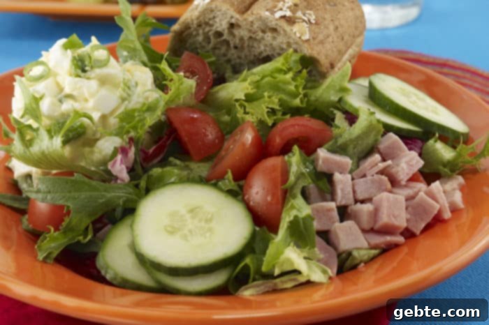 Σαλάτα αυγών και ζαμπόν
