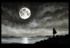 Σεληνιακή Φωτεινότητα Ένα ακτινοβόλο θέαμα ανάμεσα στην Ουράνια Ομορφιά των Γαλαξιών