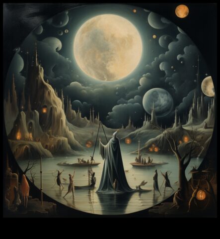 Η Λαμπρή Λάμψη της Σελήνης Η Σεληνιακή Φωτεινότητα στη Νύχτα του Ηλιακού μας Συστήματος