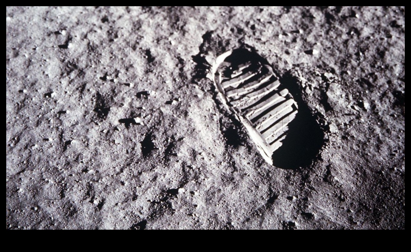 Lunar Legacies: Astronauts' Footsteps on Celestial Shores