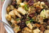 Sausage, Apple & Cranberry Stuffing with Fresh Herbs