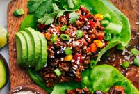 Savory Turkey Lettuce Wraps with Asian Ginger Sauce