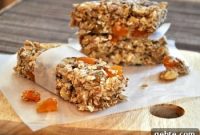 Coconut Apricot Walnut Granola Bars — Homemade Snack Recipe