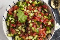 Egyptian Cucumber and Tomato Salad (Salata Baladi)