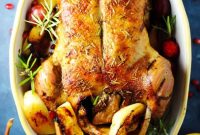 Roast Duck Stuffed with Apples and Aromatic Herbs