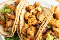 Crispy Blackstone Chicken Tacos with Charred Corn Salsa