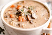 Creamy Wild Rice and Mushroom Soup Recipe for Cozy Nights