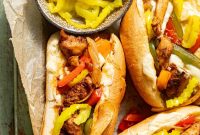 Chicken Philly Cheesesteak Sandwich Recipe