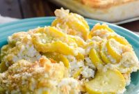 Southern Squash Casserole Recipe with Crispy Cornflake Topping