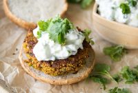 Curried Red Lentil Vegetable Burgers (Gluten-Free Recipe)