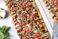 Bruschetta Flatbread Pizza Recipe: Fresh Tomato & Basil Pizza