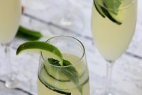 Cucumber Lime Basil Prosecco Spritzer — Refreshing Summer Cocktail Recipe