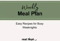 Weekly Meal Plan: April 25–May 1, 2026 | Simple Dinner Ideas