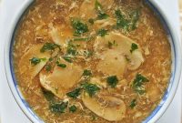 Creamy Mushroom Hot and Sour Soup Recipe — Tangy & Savory Bowl