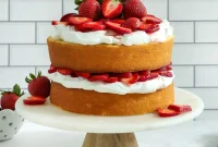 Ultimate Strawberry Shortcake Layer Cake Recipe for Parties