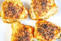 Crispy Air Fryer Chicken Thighs Recipe in 25 Minutes