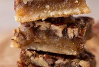 Irresistible Pecan Pie Bars with Gooey Caramel Filling