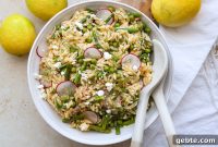 Spring Orzo Salad with Asparagus and Fresh Peas