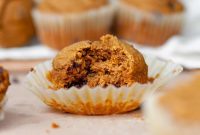 Oat Flour Pumpkin Muffins with Warm Spices and Maple Glaze