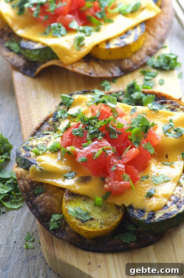 Grilled Vegetable Tostadas