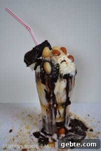 Healthy Freak Shake. The crazy, calorie filled milkshakes that have taken the internet by storm, now have a delicious healthy version! Click the photo for the #recipe . #healthymilkshake #milkshake