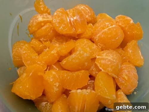 bowl of naked mandarin segments