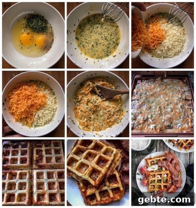 Chaffles: Low-Carb Keto Cheese & Egg Waffles for Breakfast 5 instructions