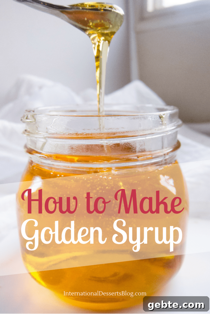 delicious golden syrup in a cute reusable jar