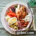 bowl of chef's salad above