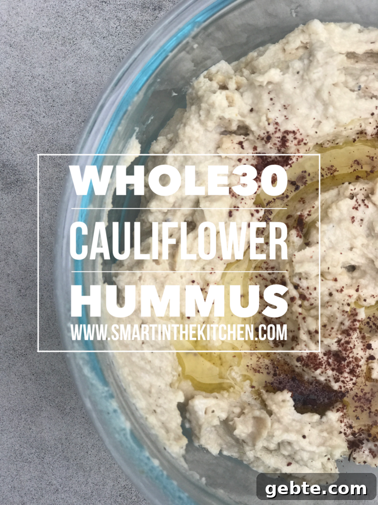 Roasted Cauliflower Hummus Recipe: Whole30 & Paleo-Friendly 3 img 1137 3