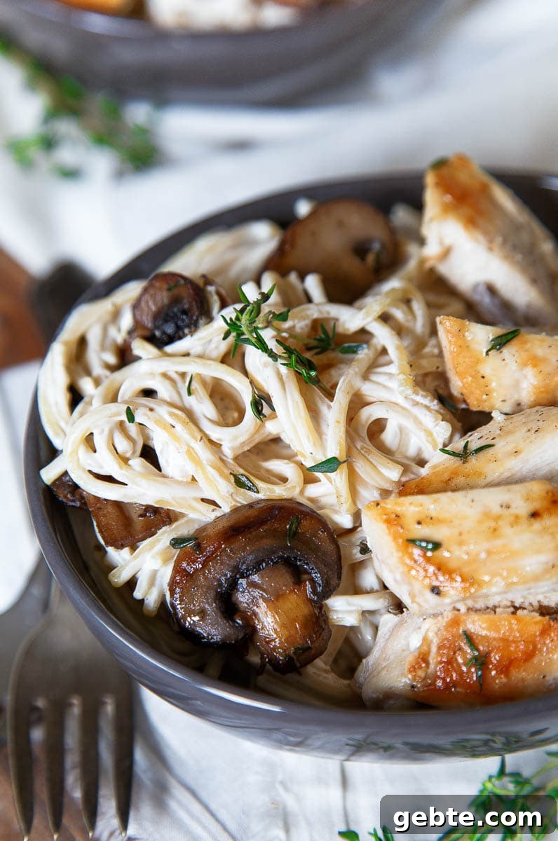 Engagement Chicken Pasta Recipe to Impress Your Guests 2 Engagement Pasta: Creamy Mushroom Chicken Pasta for two!
