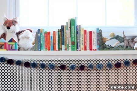 DIY pom pom garland