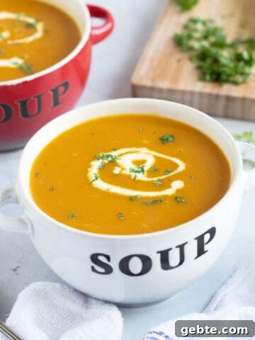 Carrot and parsnip soup.