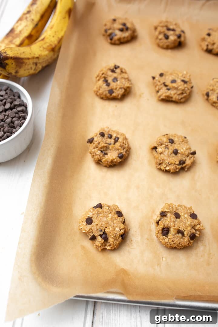 4-Ingredient Peanut Butter Banana Oatmeal Cookies - healthy enough to enjoy for breakfast! img 11798 4