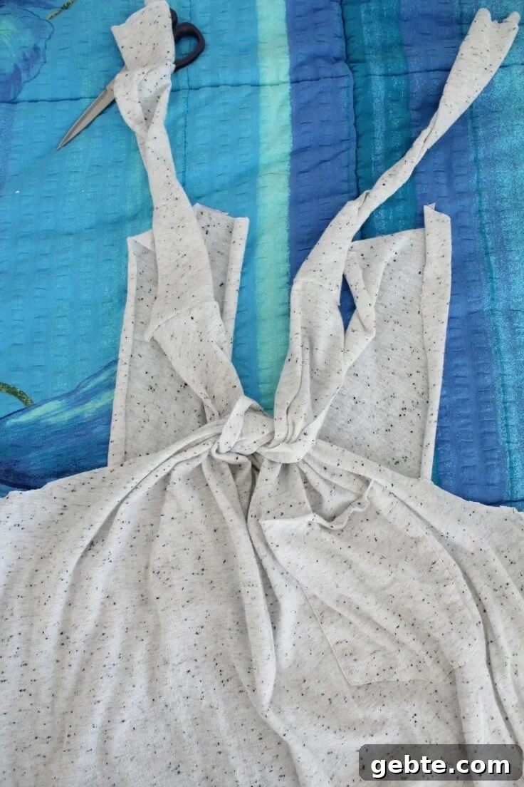 DIY No-Sew Halter Beach Cover-Up Tutorial: Quick Summer Project 9 IMG_7326
