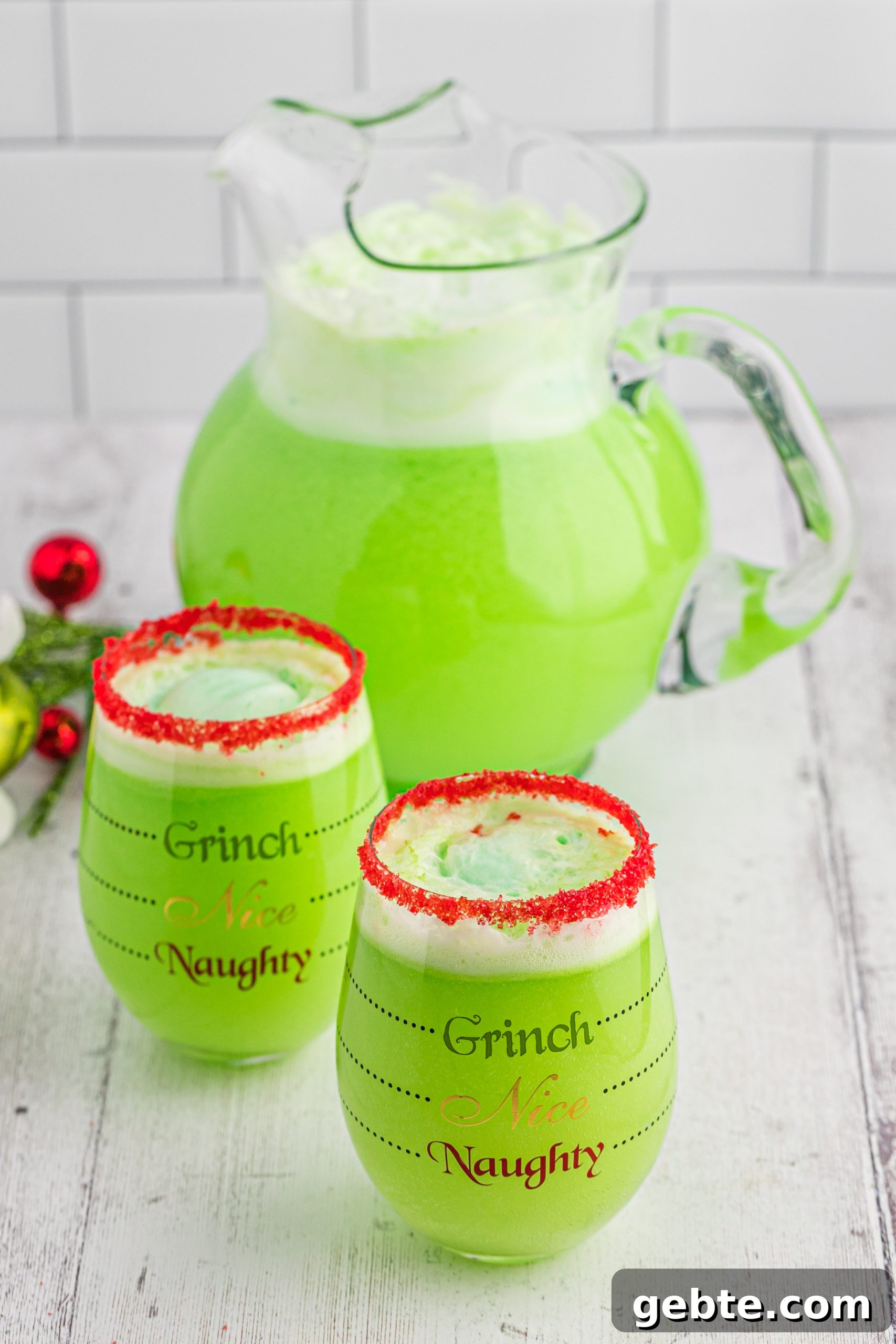 Grinch Christmas Punch Recipe for a Festive Holiday Party 11 Grinch Glasses