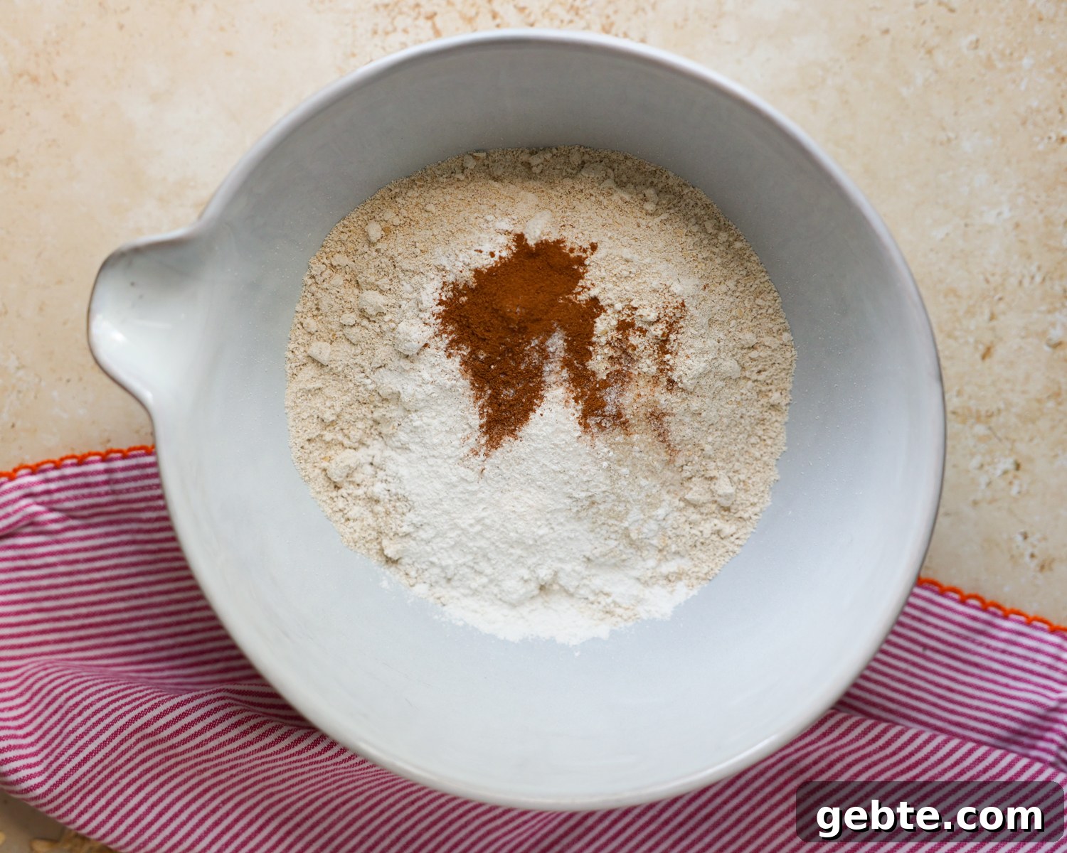 Fluffy Oat Flour Pancakes: Light, Tender Morning Stack 6 Dry pancake ingredients in a bowl.