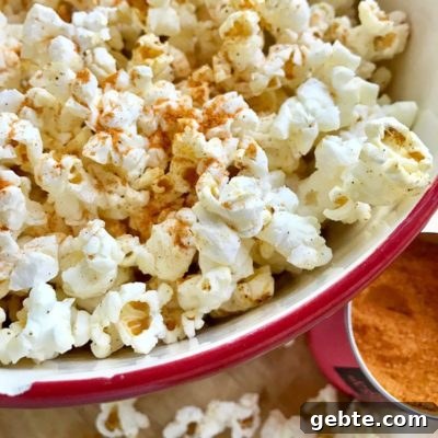 Spicy Air Popped Popcorn