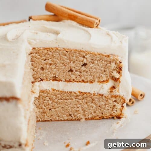 A cake that has been cut showing the layers inside.