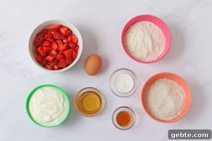 Ingredients for pancakes