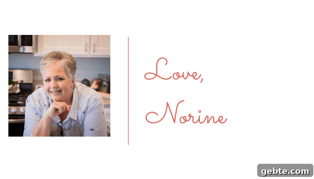 Signature and photo for Norine